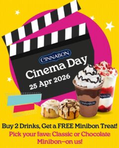 š¬š Hong Kong Cinema Day 2026 ā Exclusive Sweet Treat for Movie Lovers at CinnabonĀ®!